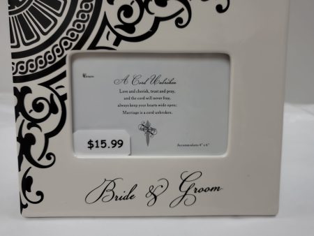 BRIDE & GROOM PHOTO FRAME-4585 For Sale