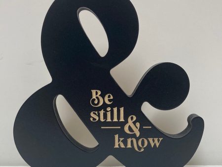 BE STILL & KNOW CARVED-6875 Online Sale