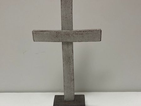 WHITE WASHED TABLETOP CROSS-5017 Online Sale