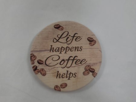 LIFE COFFEE HELPS CAR COASTER-5717 Fashion