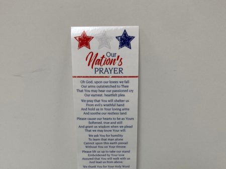 OUR NATIONS PRAYER BOOKMARK-1293 Fashion