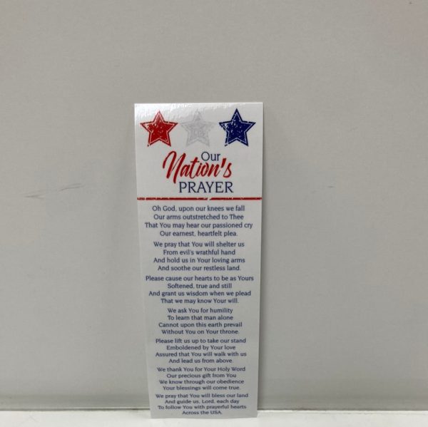 OUR NATIONS PRAYER BOOKMARK-1293 Fashion