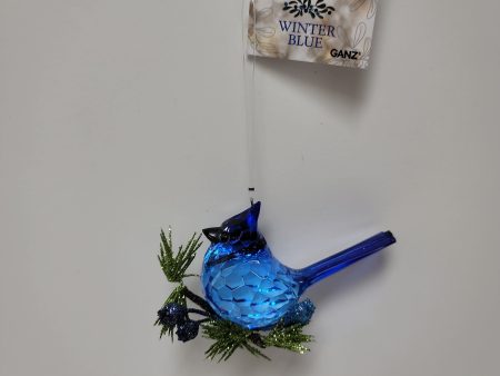 KRYSTAL BLUE JAY ORNAMENT-2921 Fashion